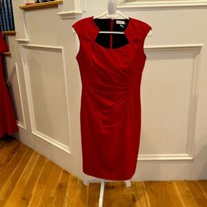 Bright red dress Calvin Klein size 8